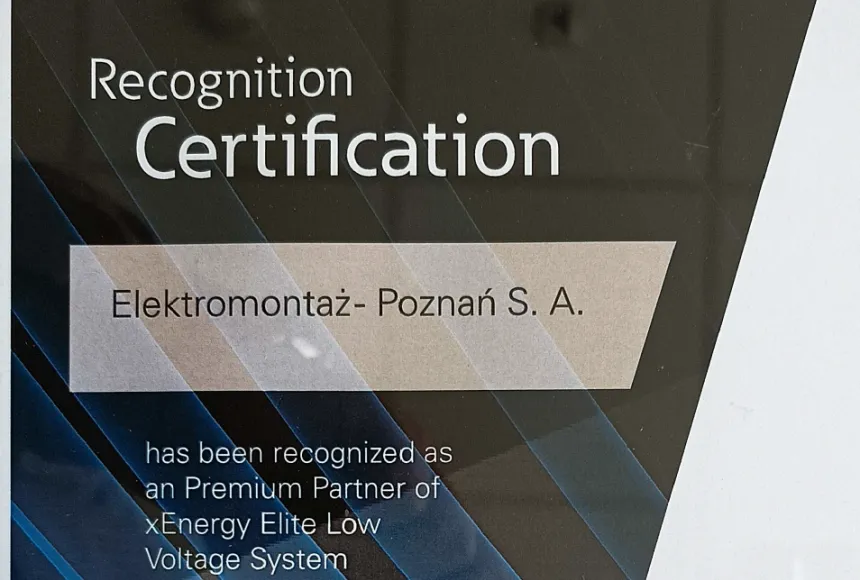 Certyfikat ‘Premium Partner’ EATON dla Elektromontażu Poznań S.A.